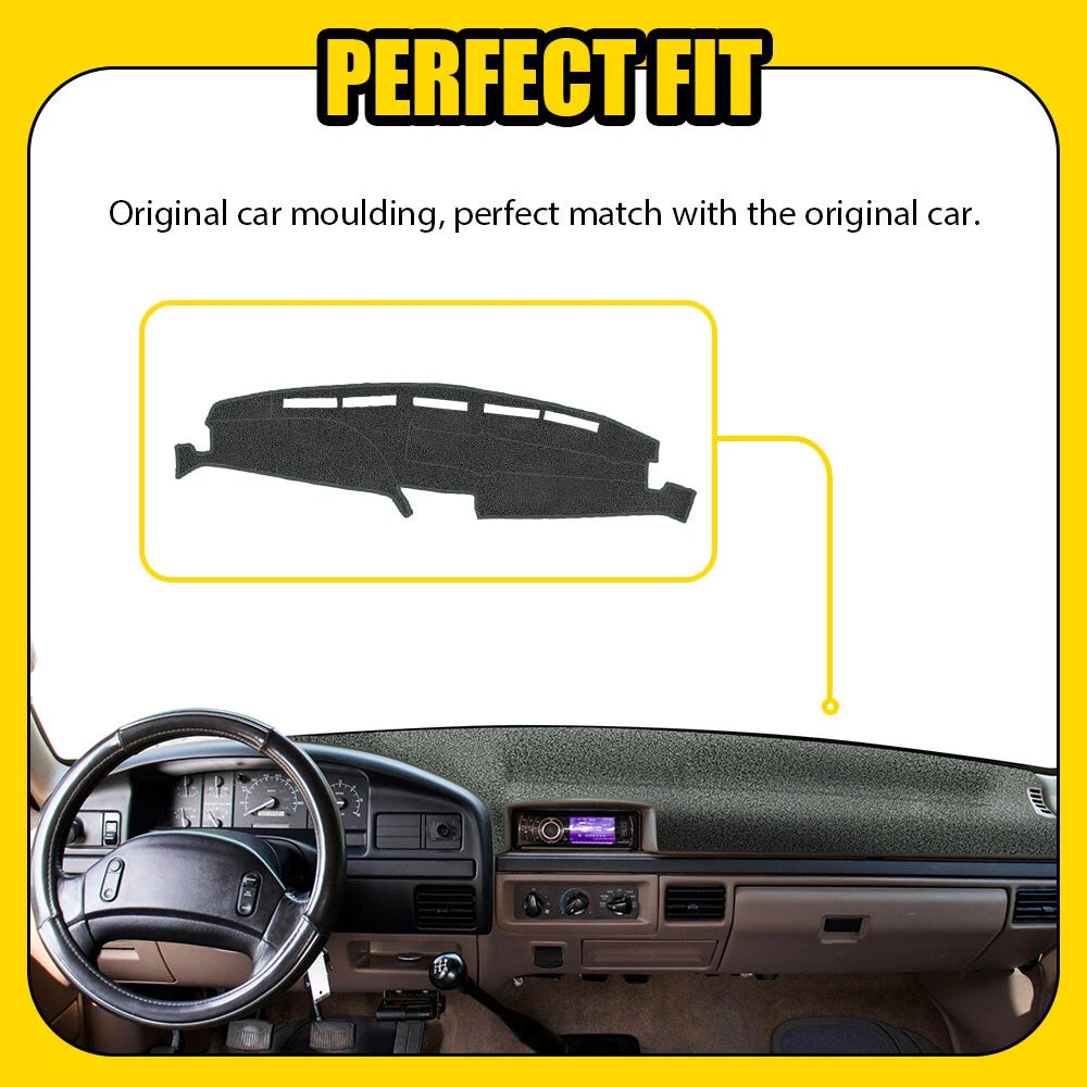 Dashboard Cover for Ford F150 F250 F350 (1992–1996) Gray