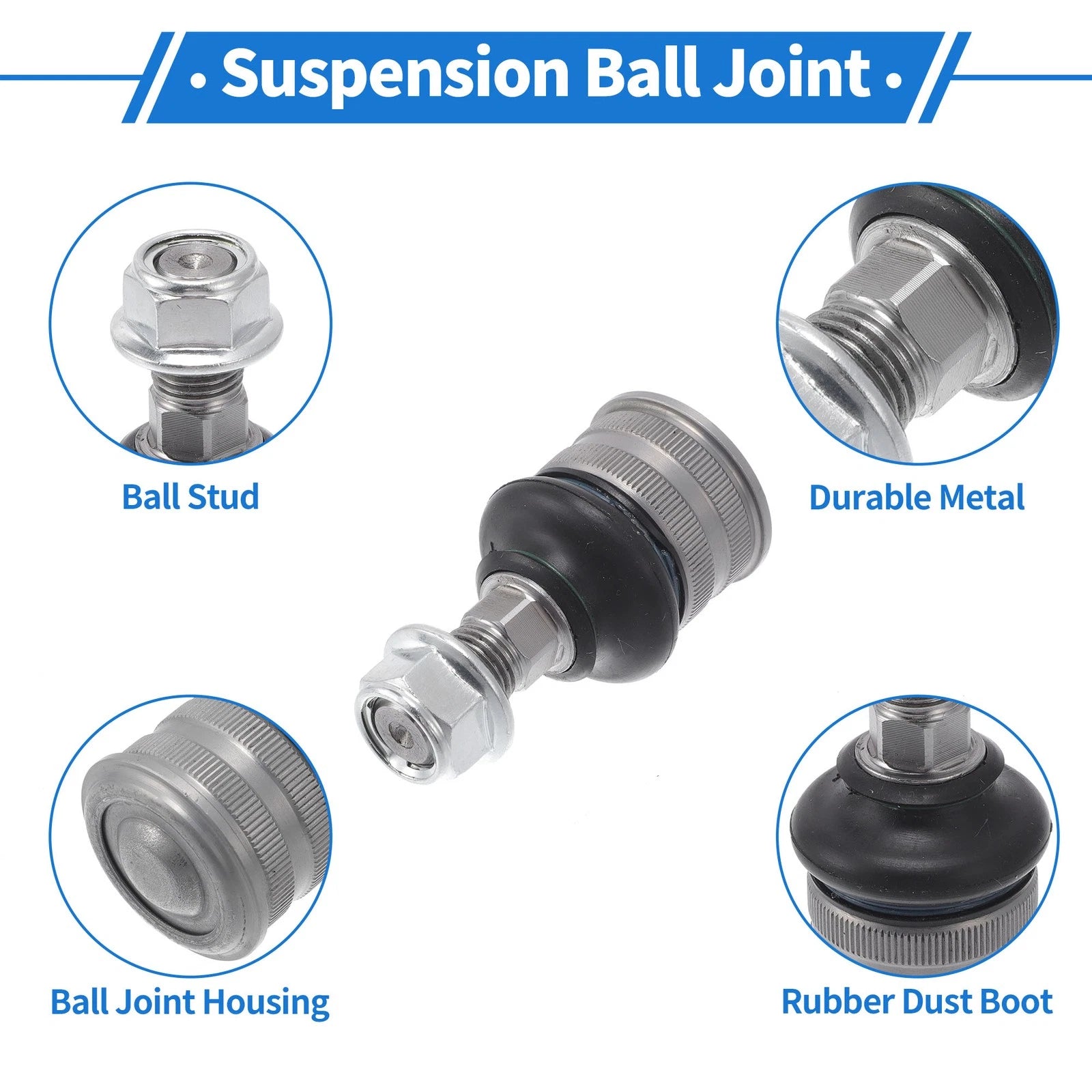 2X Front Lower Ball Joints for Mercedes-Benz E-Class (2002–2009) No. 2113230068