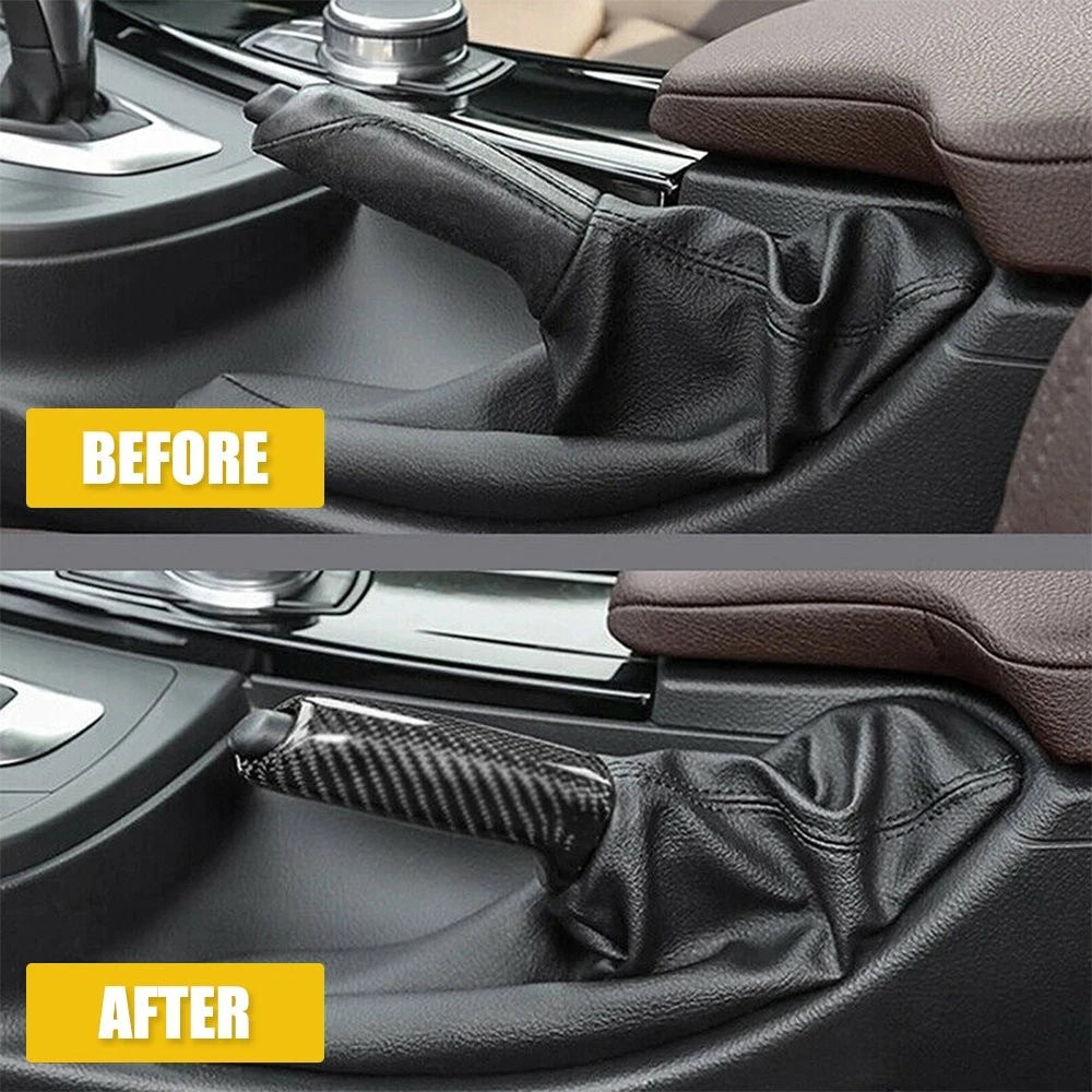 Carbon Fiber Handbrake Handle Cover for BMW E46 E90 E92 F30 F32 F80