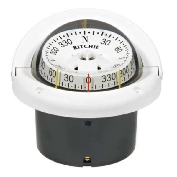 Ritchie Helmsman Flush Mount Compass 743W for Boats