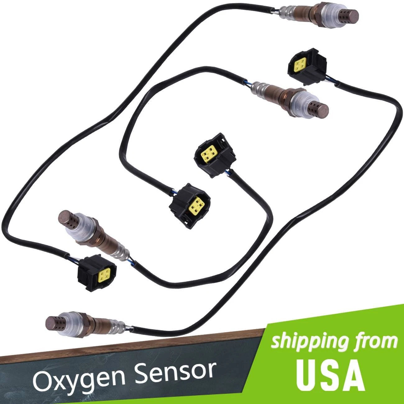 Set of 4 O2 Oxygen Sensors for Chrysler Dodge Jeep (2004–2012)