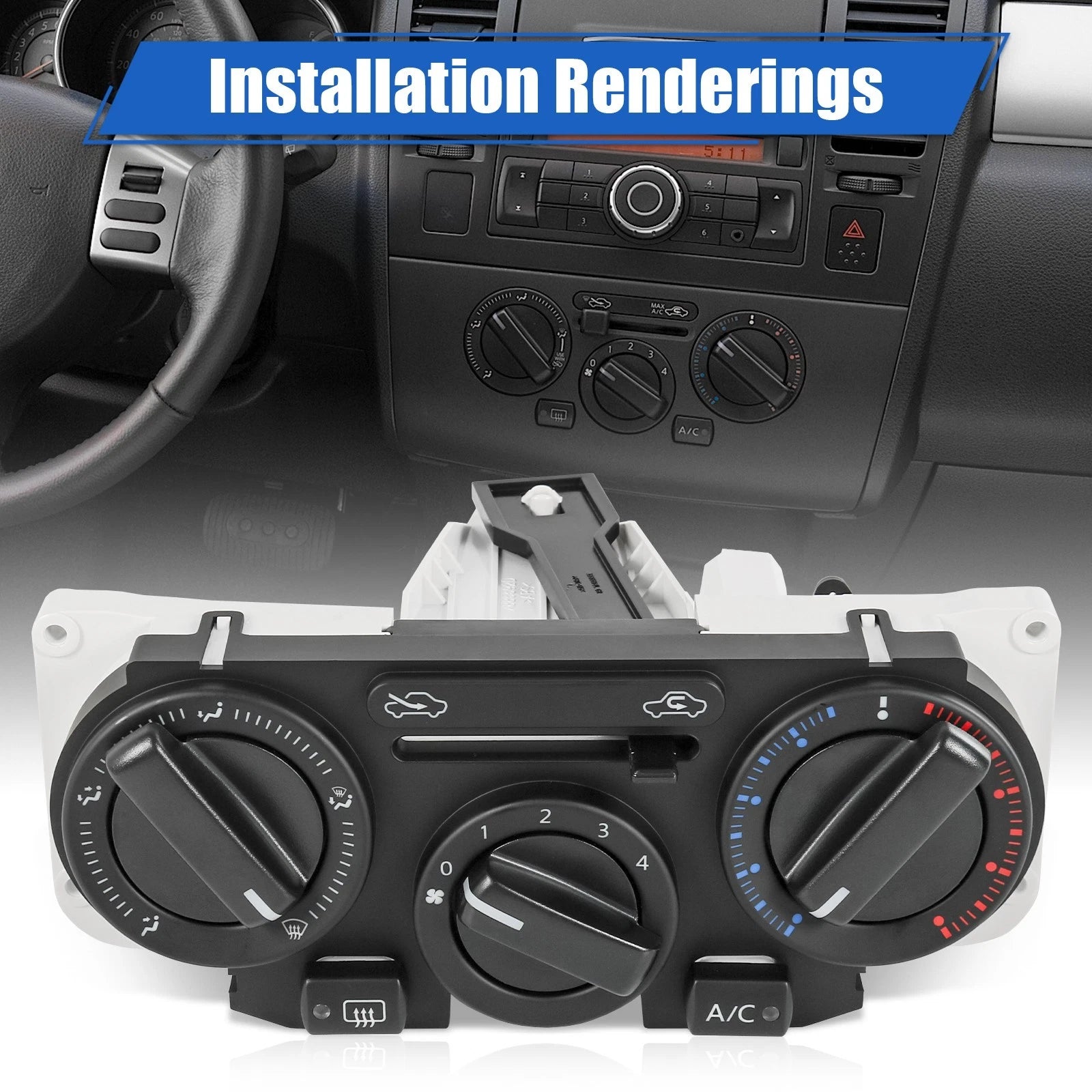 A/C Control Panel Switch for Nissan Versa Tiida (2004-2011)