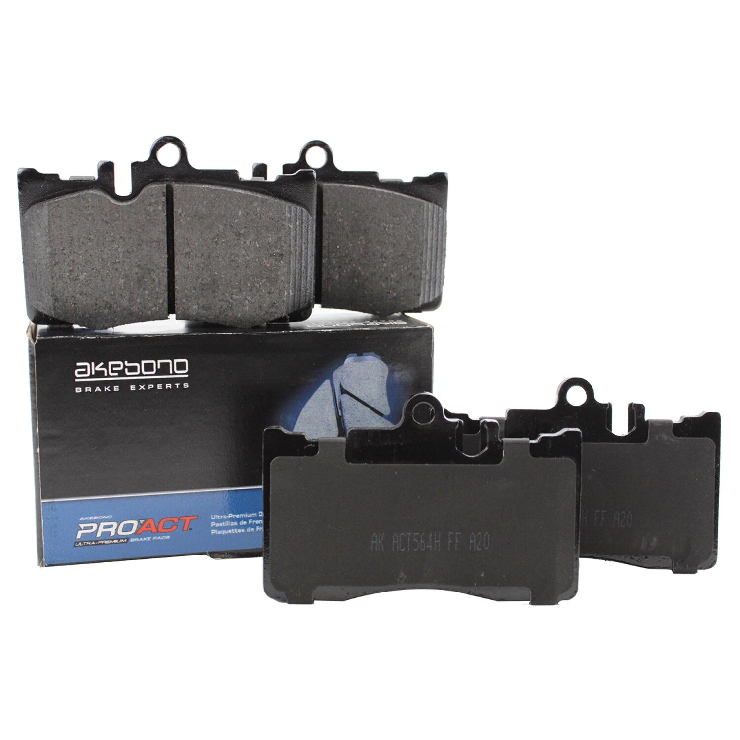 Set of 4 Akebono ProAct Front Ceramic Disc Brake Pads for Lexus LS430 (2001–2006)