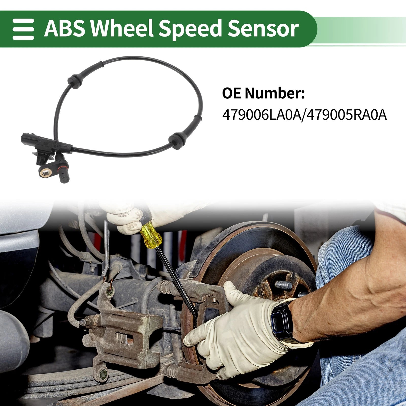 ABS Wheel Speed Sensor No. 479006LA0A for Nissan Micra V (2016–2024)
