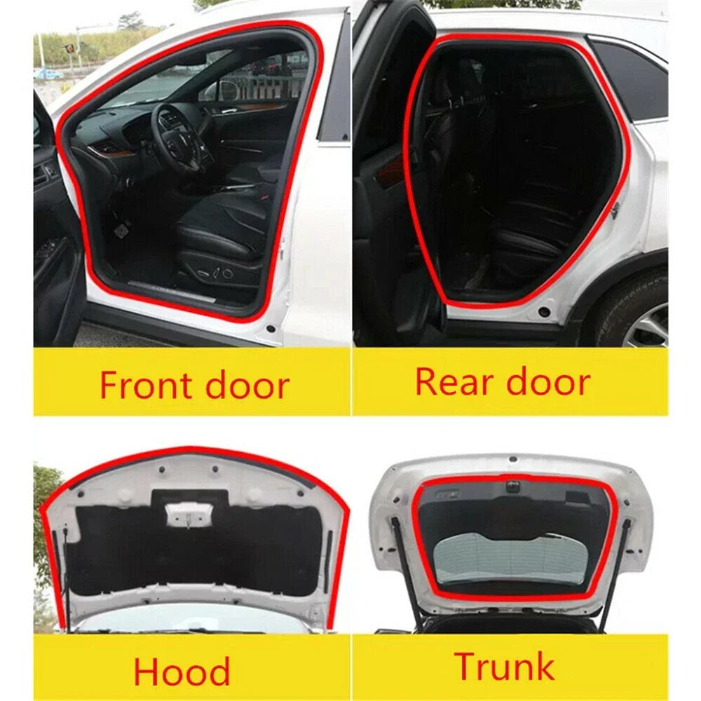 Seal Strip 10M 2-Layer Edge Moulding for Car Door Trunk