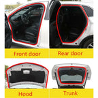 Seal Strip 10M 2-Layer Edge Moulding for Car Door Trunk