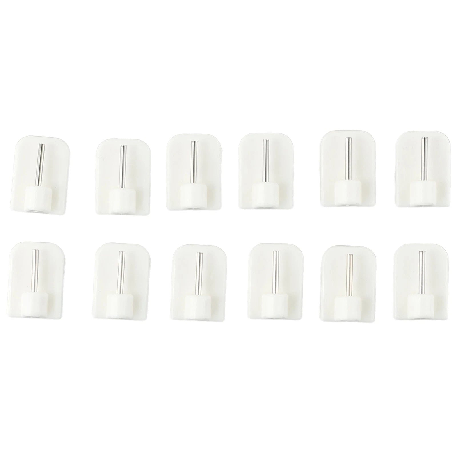 Set of 12 Self-Adhesive Curtain Hooks for Curtain Rods
