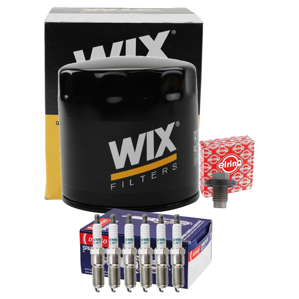 Wix Engine Oil Filter & Denso 6 Iridium TT Spark Plug Kit for Charger Sebring (2007–2010)