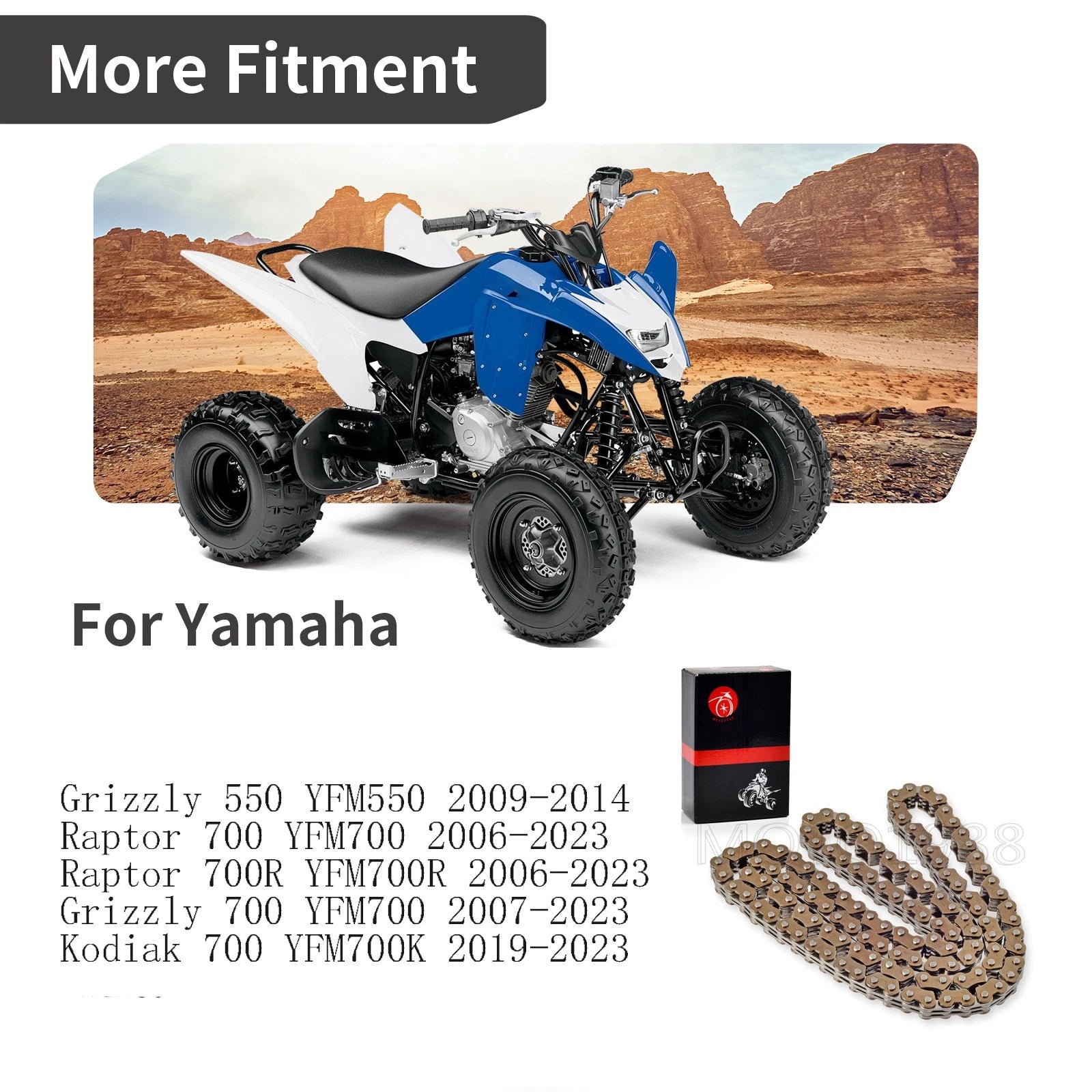 Cam Timing Chain for Yamaha Raptor 70 700R YFM700/700R (2006–2023) 94591-57126-00