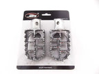 Yamaha TT350 86-96 Silver Foot Pegs Set (Left & Right Pair)