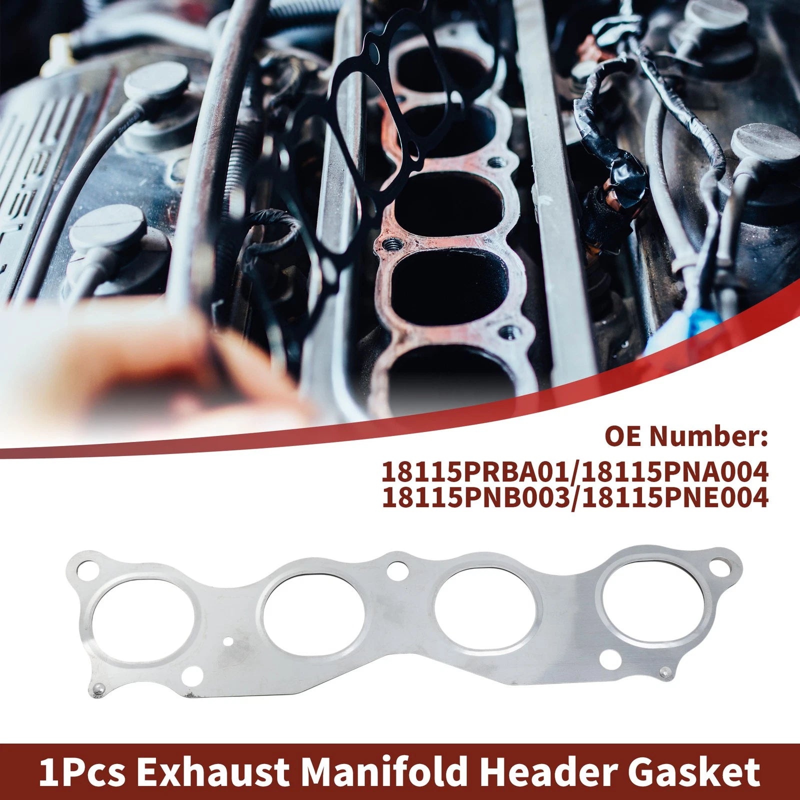 Exhaust Manifold Header Gasket for Honda Element (2003–2011) No.18115PRBA01