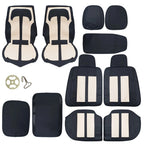 Set of 5 Waterproof PU Leather Seat Covers for Ford F-150 (2009–2023)