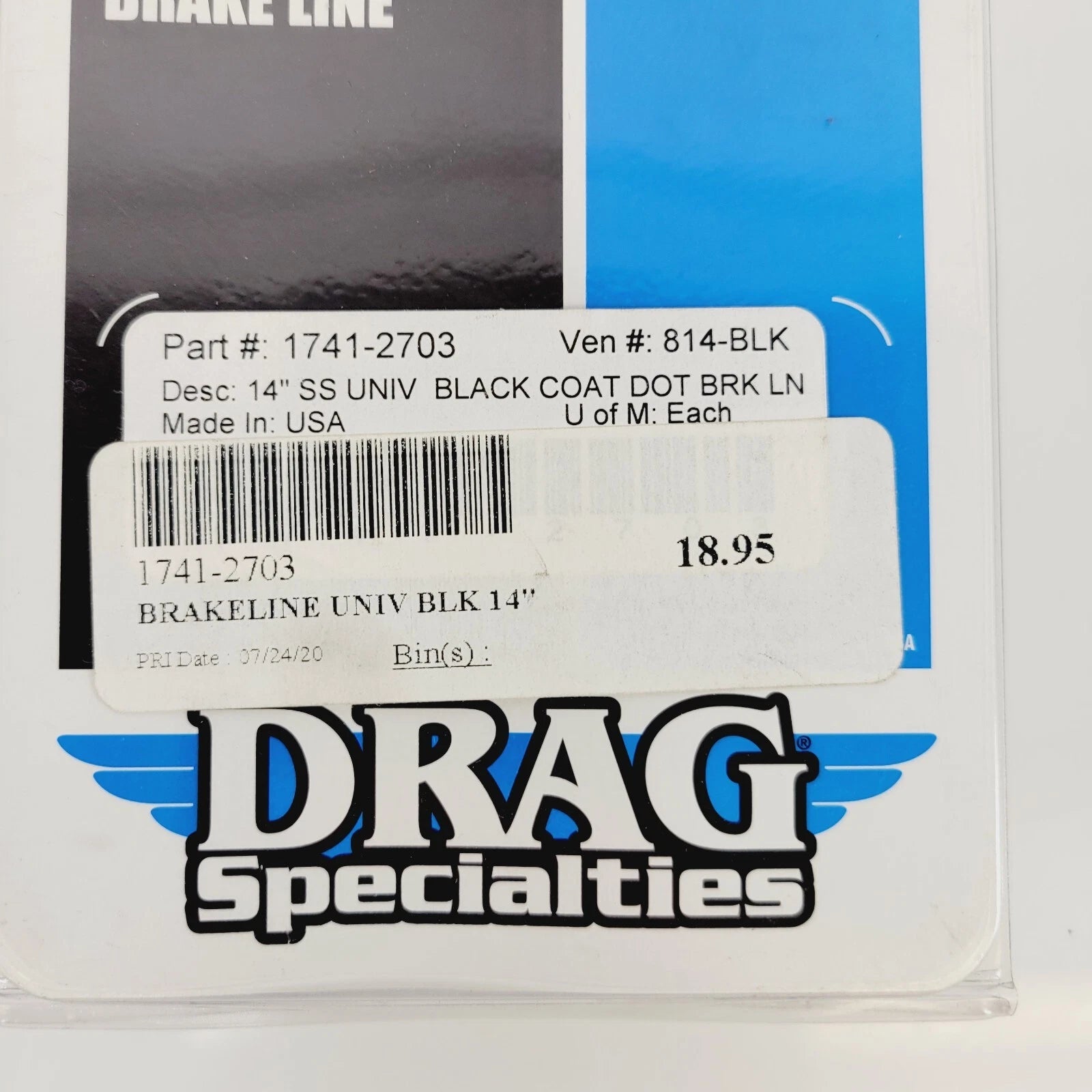 Brake Line DOT -3 AN for Universal (14") - 1741-2703
