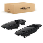 Set of 2 Front Exterior Door Handles for Honda Civic del Sol (1993–1997) Black