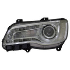 Replacement Chrome Driver Halogen Headlight Assembly for 2015-17 Chrysler 300