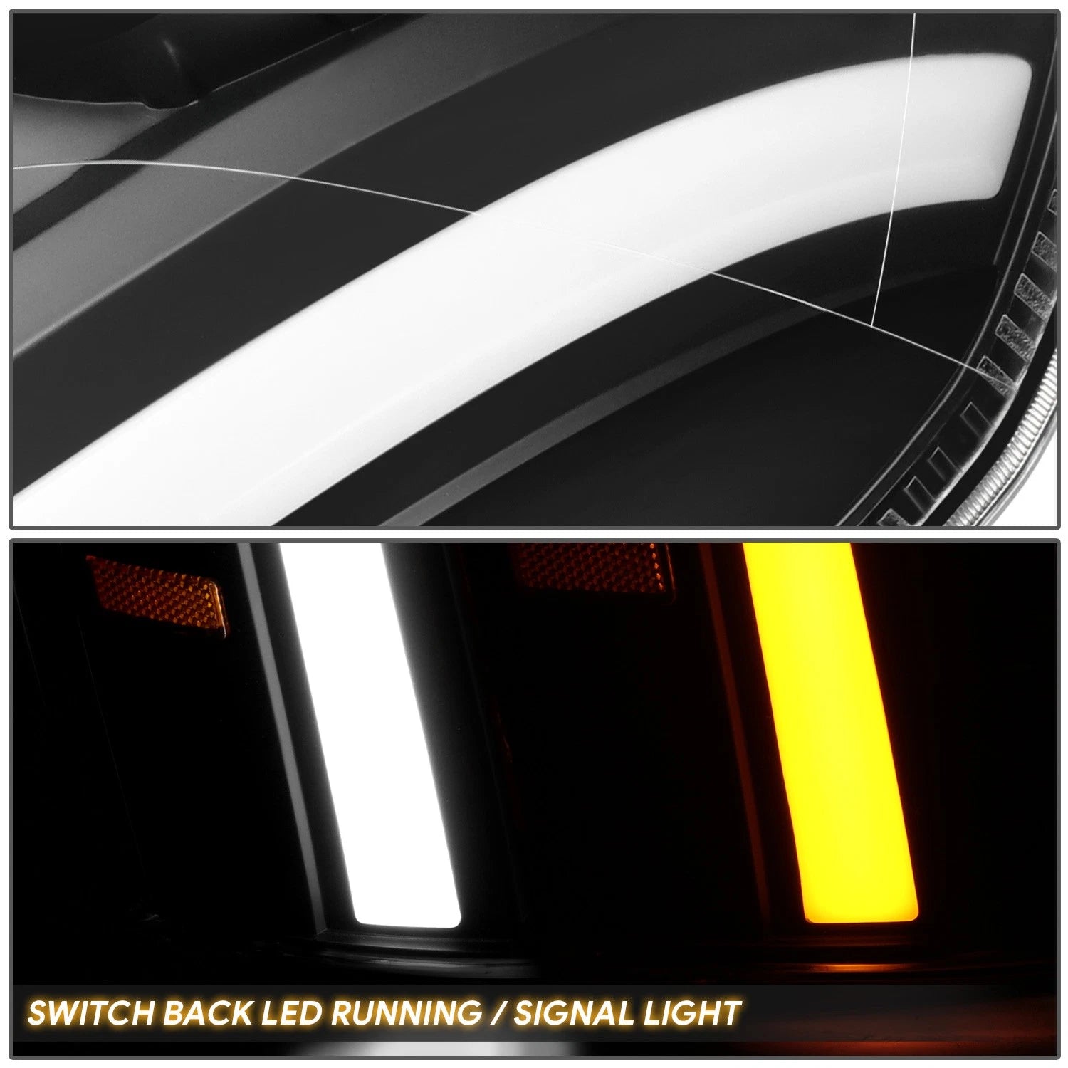 Projector Switchback Headlights for Cadillac Escalade ESV EXT (2007–2014)