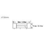 4 x 15A Ceramic Fuse Tubes 6x30mm for Microwave Oven Circuit Protection