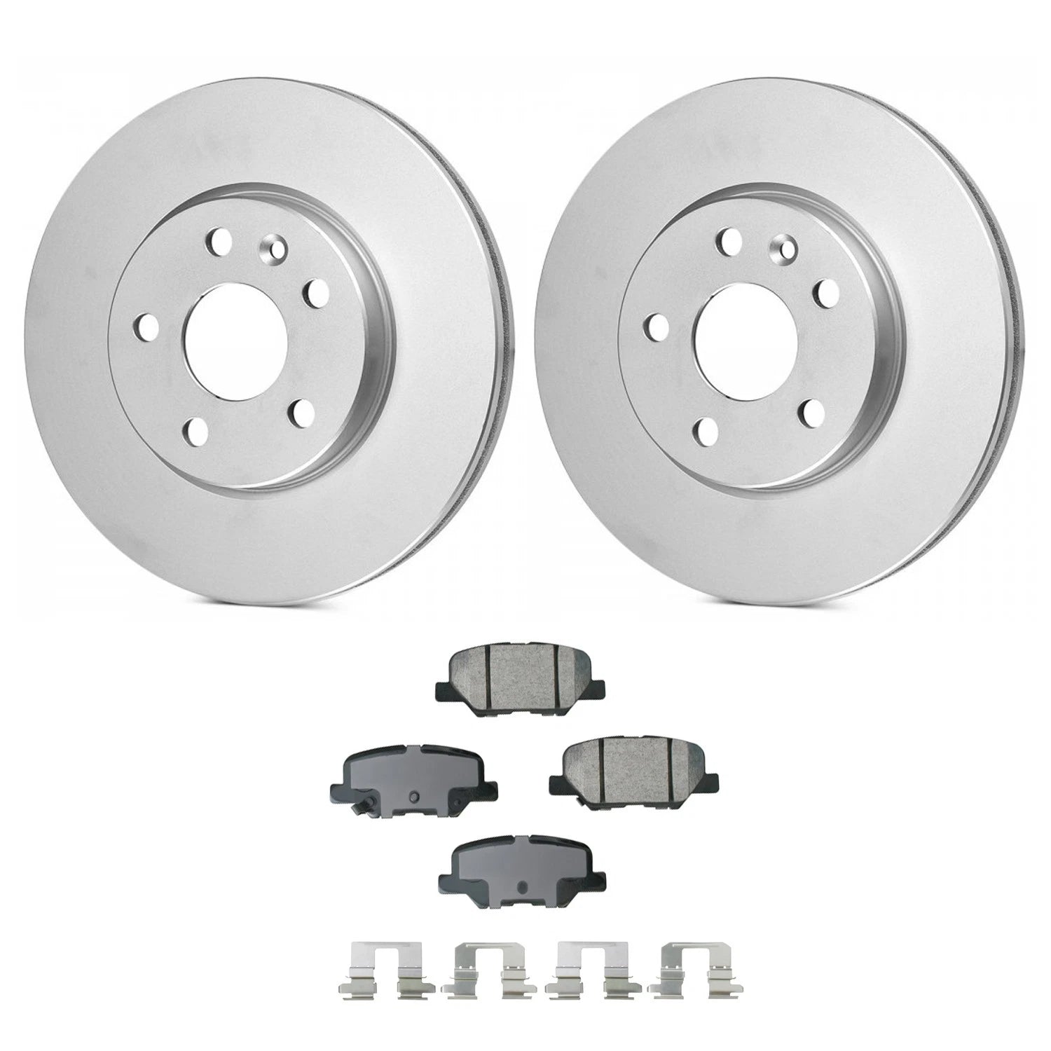 Set of 2 Bosch QuietCast Rear Rotors & Akebono ProACT Pads for Mazda 6 (2003–2021)