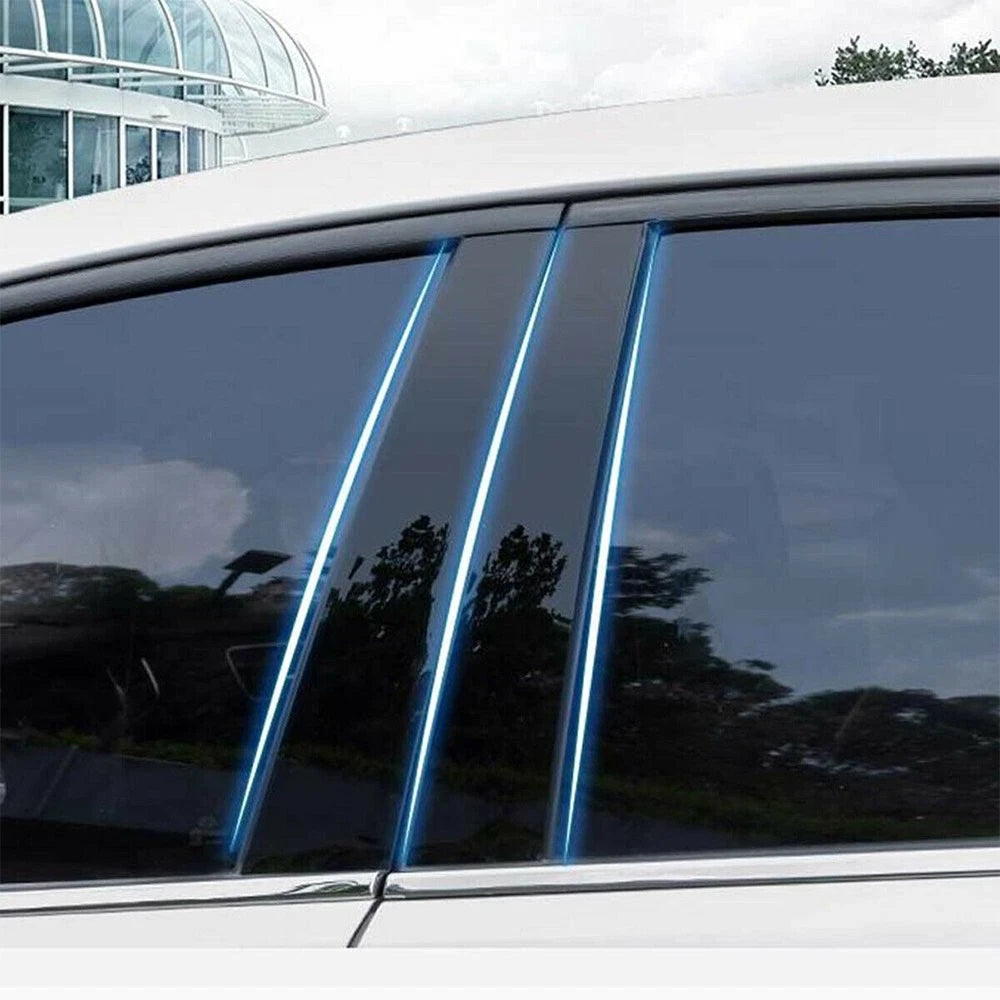 Black Pillar Posts for Honda CR-V (2007–2011) Door Trim Cover Kit