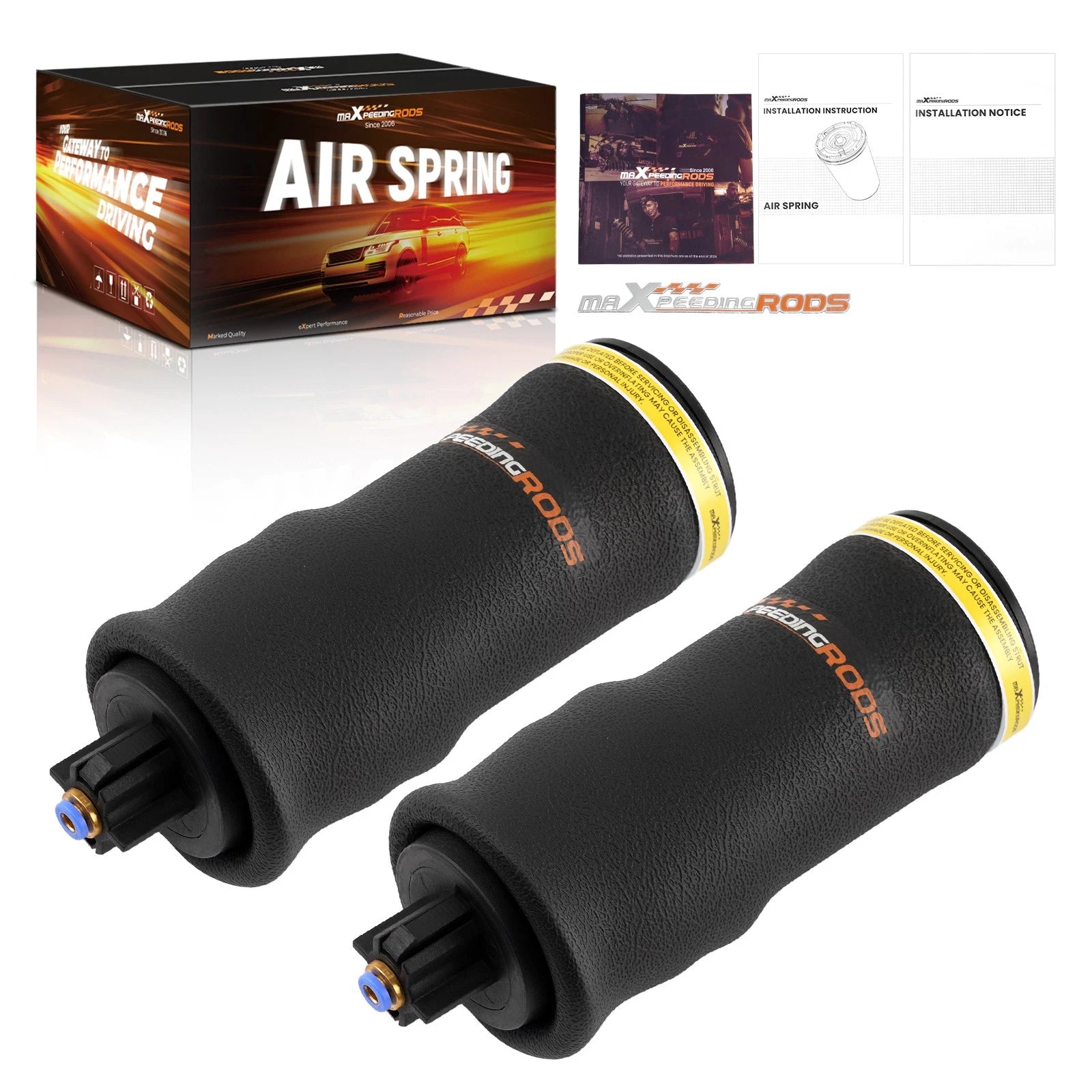 2X Cabin Air Spring Bag for Firestone W02-703-7093, Goodyear 1S5190