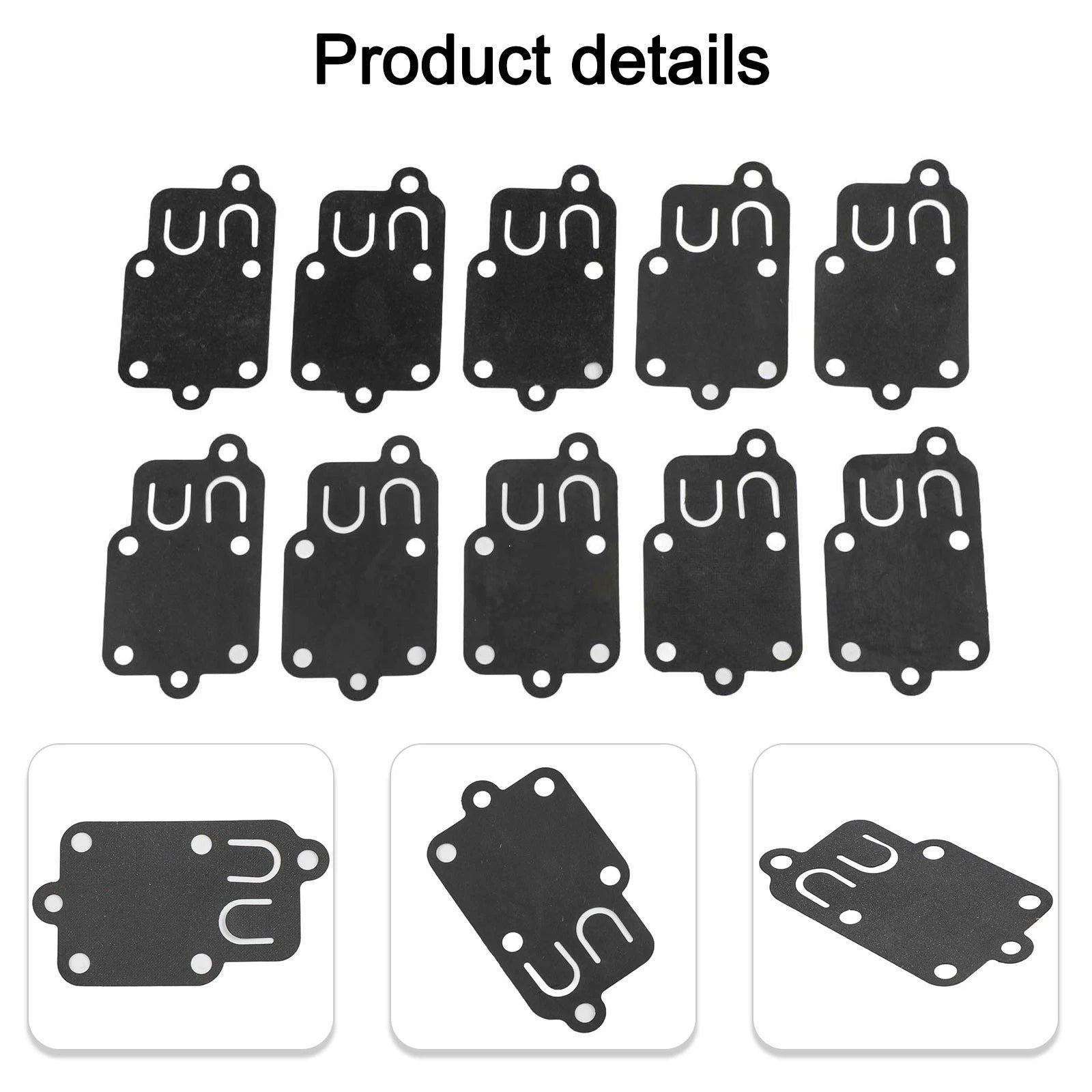 10X Pulsa Jet Carburetor Diaphragm for 272538S 272637 (57x32mm)