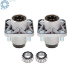 2X Front Wheel Hub Kit Bearings for Club Car DS Golf Cart (1982–2002)