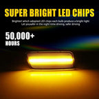 Set of 2 Front Side Marker Amber LED Signal Lights for VW Golf/GTI (2010–2014)