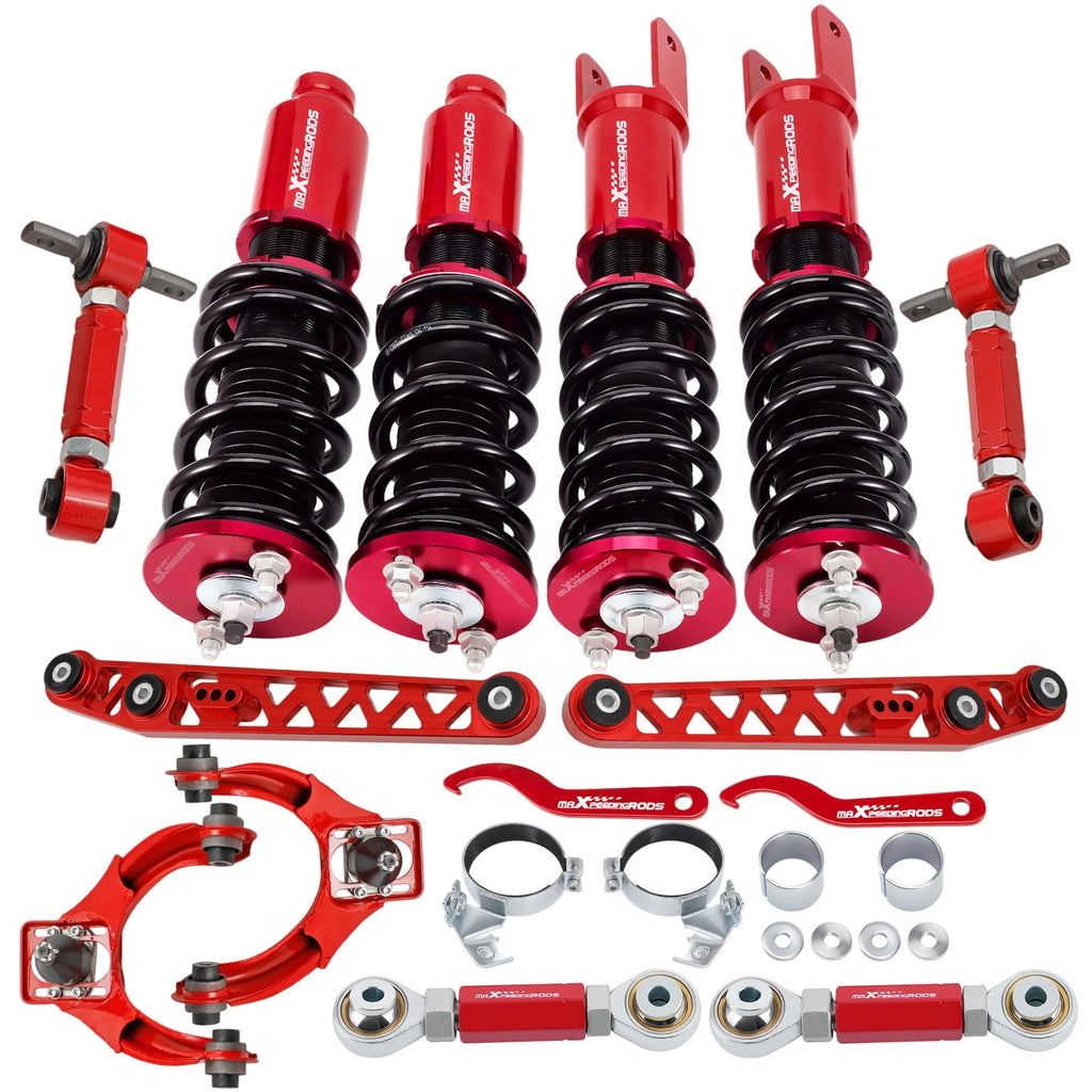 Coilovers + Camber + Toe Arms + Lower Control Arm Set for Honda Civic (1996–2000)