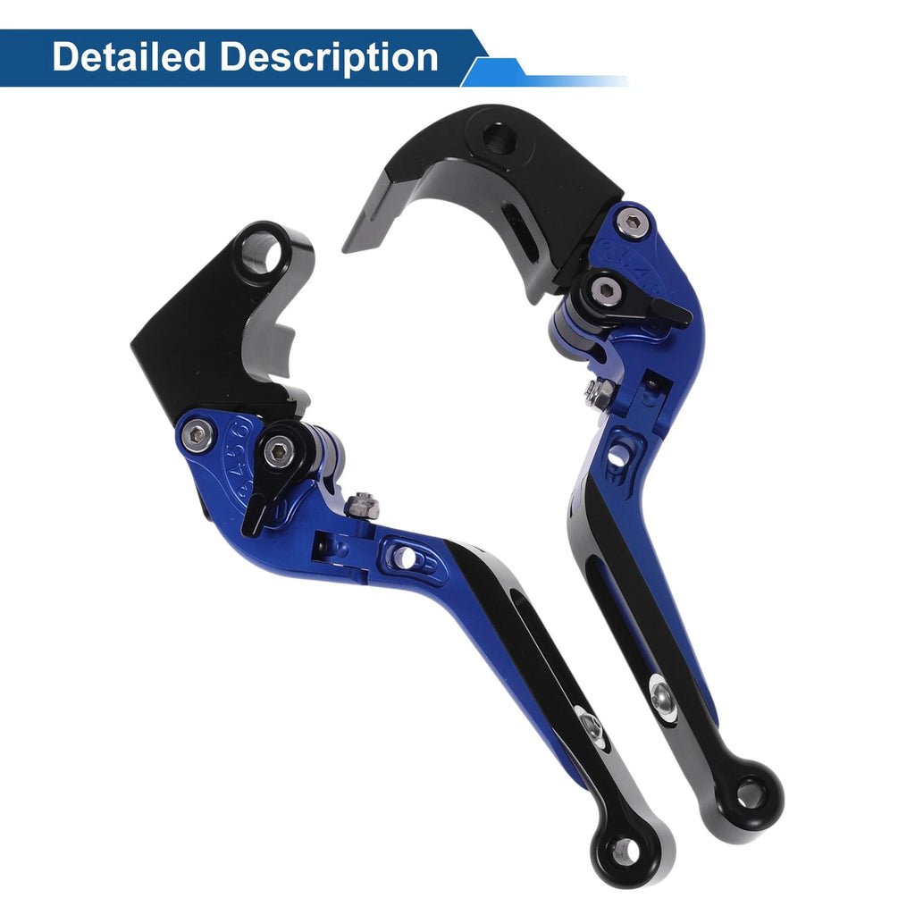Adjustable Brake Clutch Levers for Honda CBR600RR (2007–2016) Blue Black