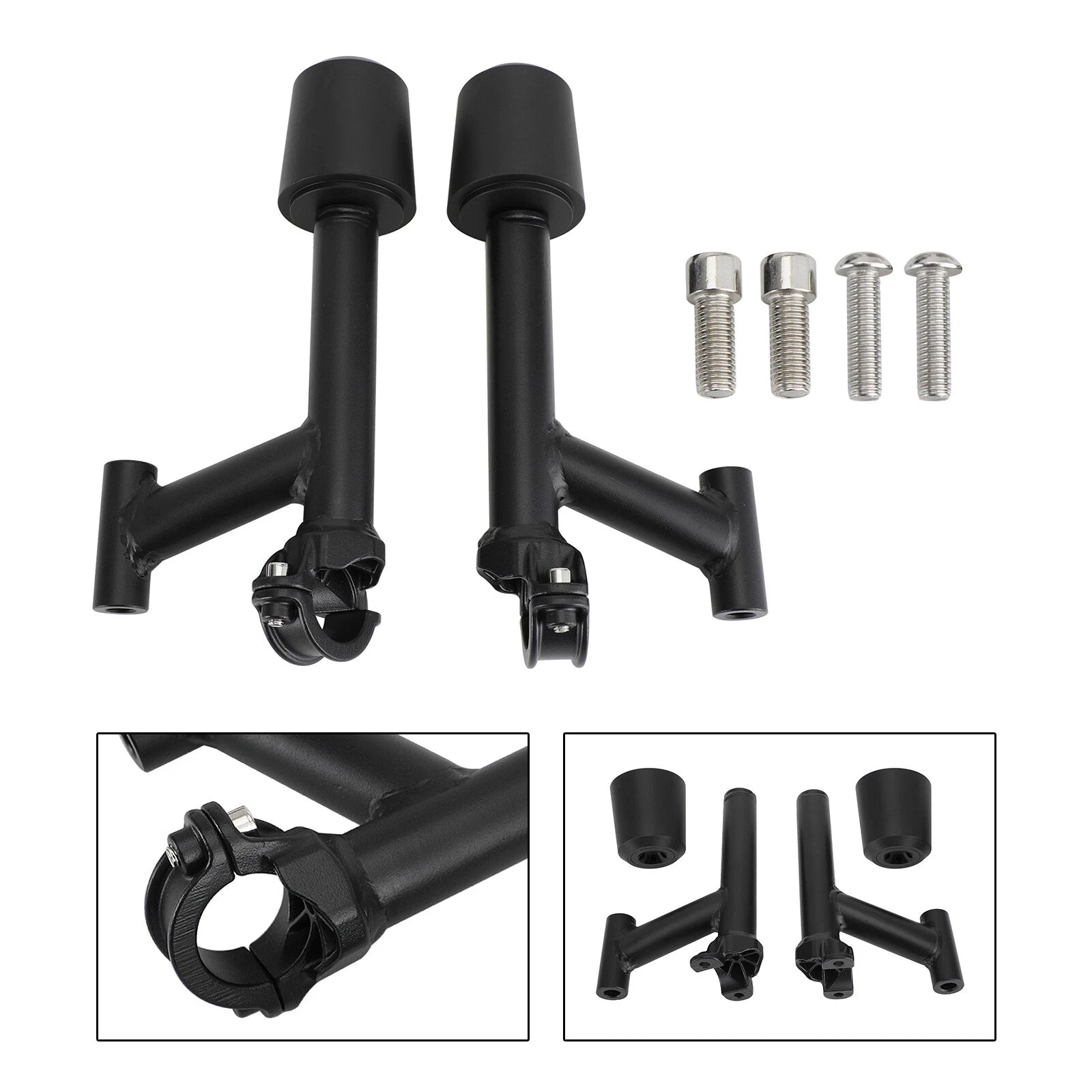 Crash Sliders for RC390 (2022–2024) - Aluminum Frame Protection Black T5