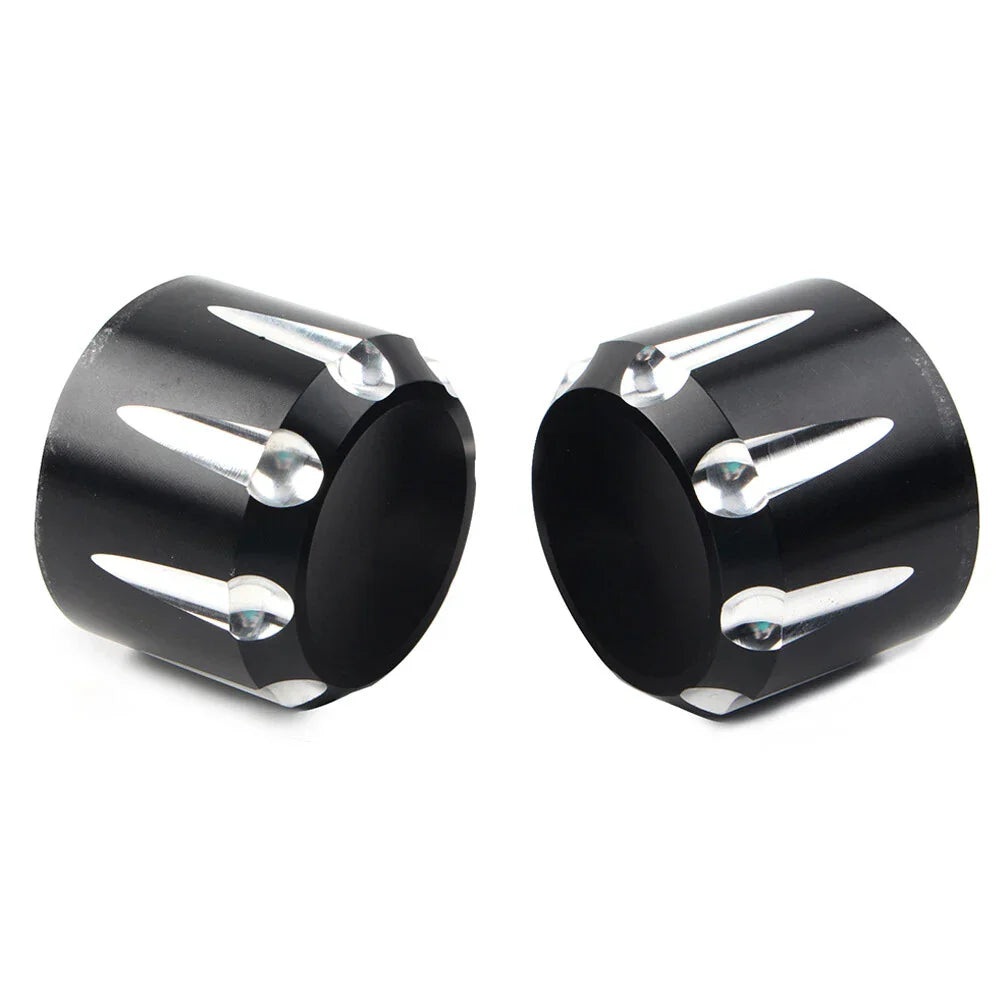 CNC Front Axle Cap Nut Covers  for Harley Touring Road King Electra Glide