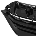 Front Grille for Honda CR-V LX (2017–2019) Painted Black w/ Badge Slot