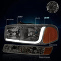 LED DRL Headlight with Bumper Signal Lamps for GMC Sierra/Yukon (1999–2007)
