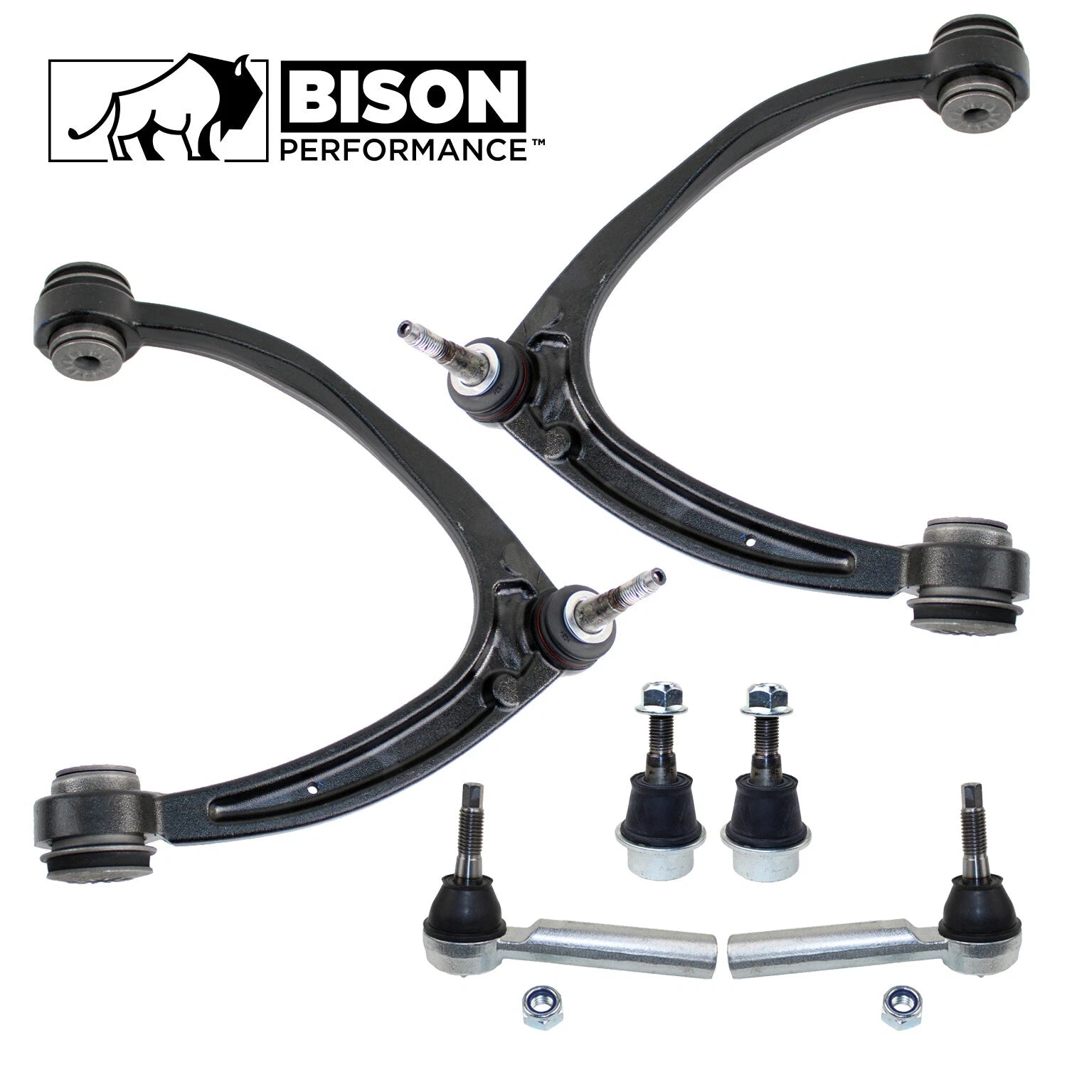 6pc Front Upper Control Arm Outer Tie Rod End Kit for GMC 5.3