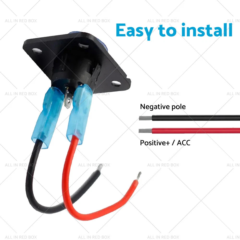 1 Gang Toggle Rocker Switch Panel for Boat Caravan Truck (12V)