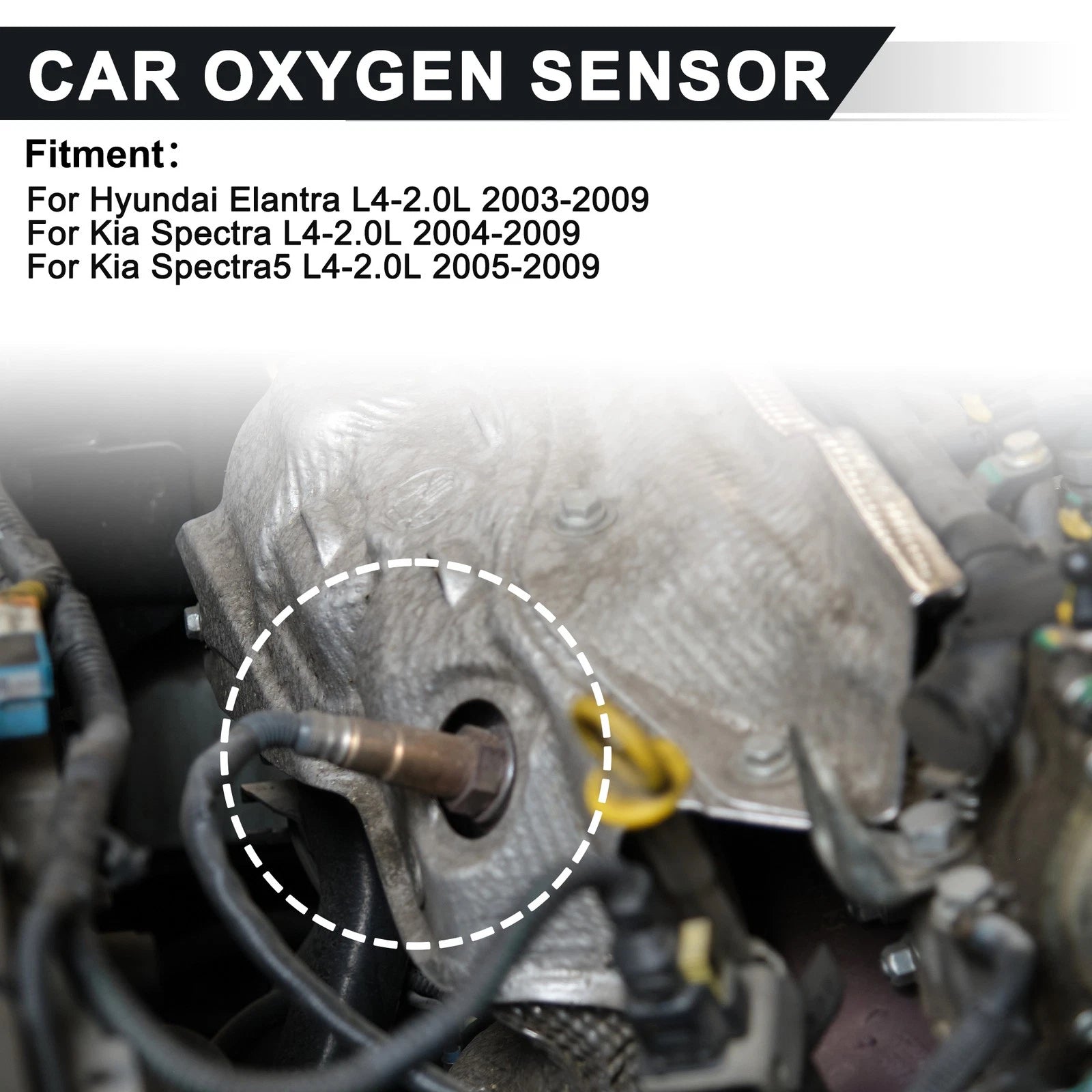 Upstream & Downstream Oxygen Sensors for Hyundai Elantra L4-2.0L (2003–2009) 2345430
