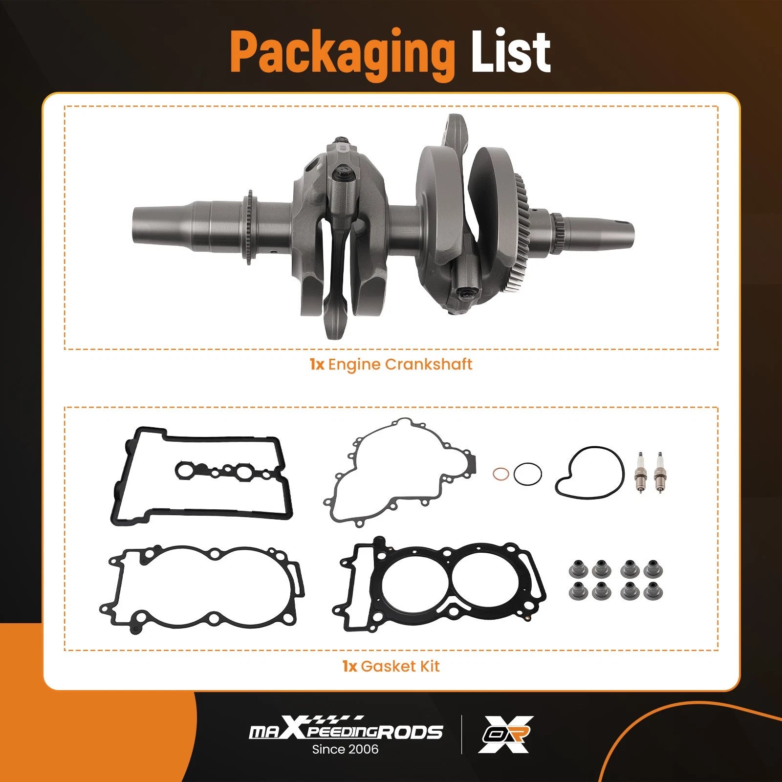 Crankshaft Gaskets Set for Polaris RZR XP 1000 (2014–2017)