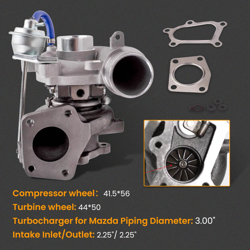 Turbocharger + Gasket for Mazda CX-7 (2007–2012) 53047109904 K0422-582 L33L13700B