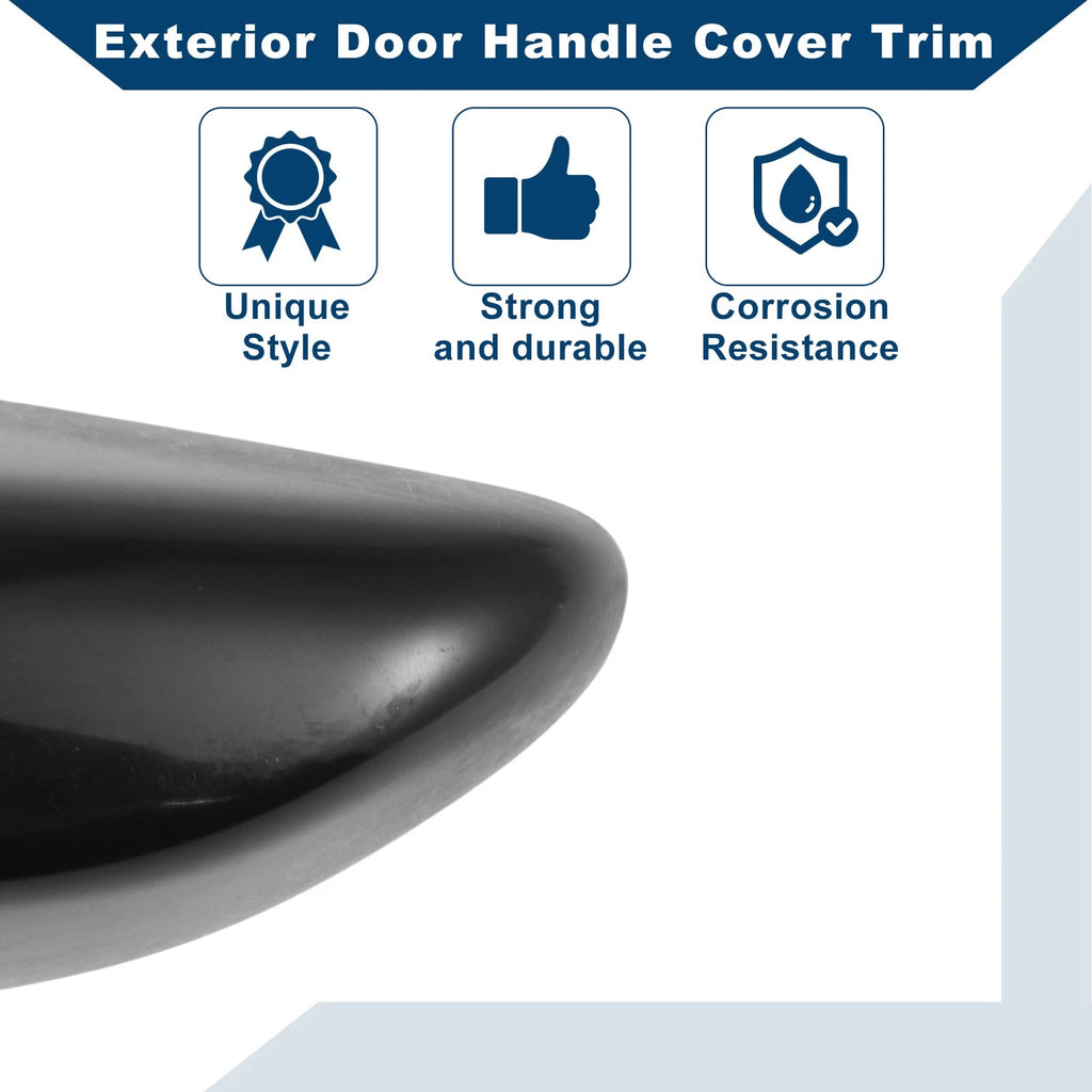 Exterior Door Handle Cover Trim for Hyundai Sonata (2015–2019) Black ABS