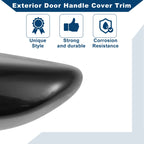 Exterior Door Handle Cover Trim for Hyundai Sonata (2015–2019) Black ABS