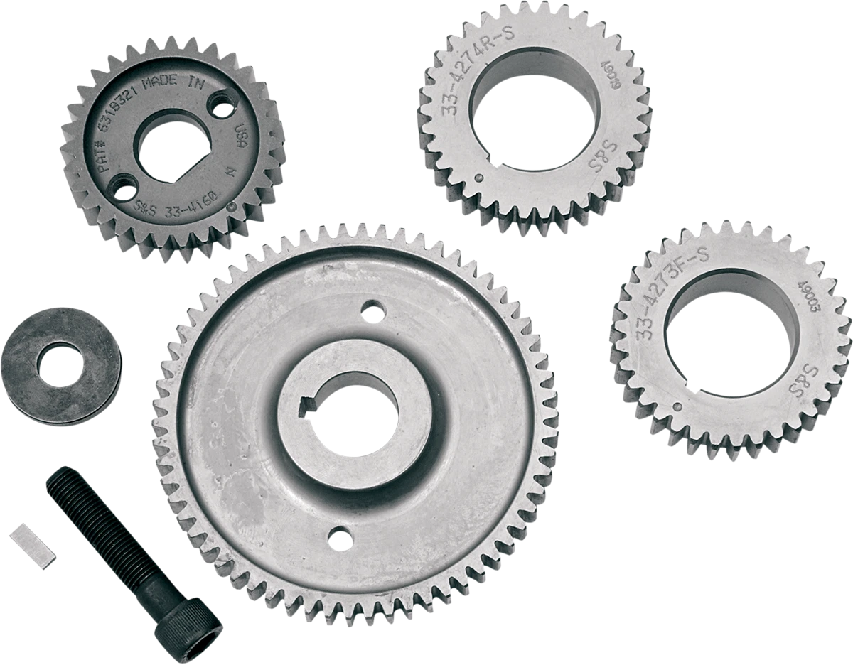 S&S Cycle 4 Gear Cam Gear Drive Kit for Harley Dyna/Twin Cam (2006–2017) 33-4285