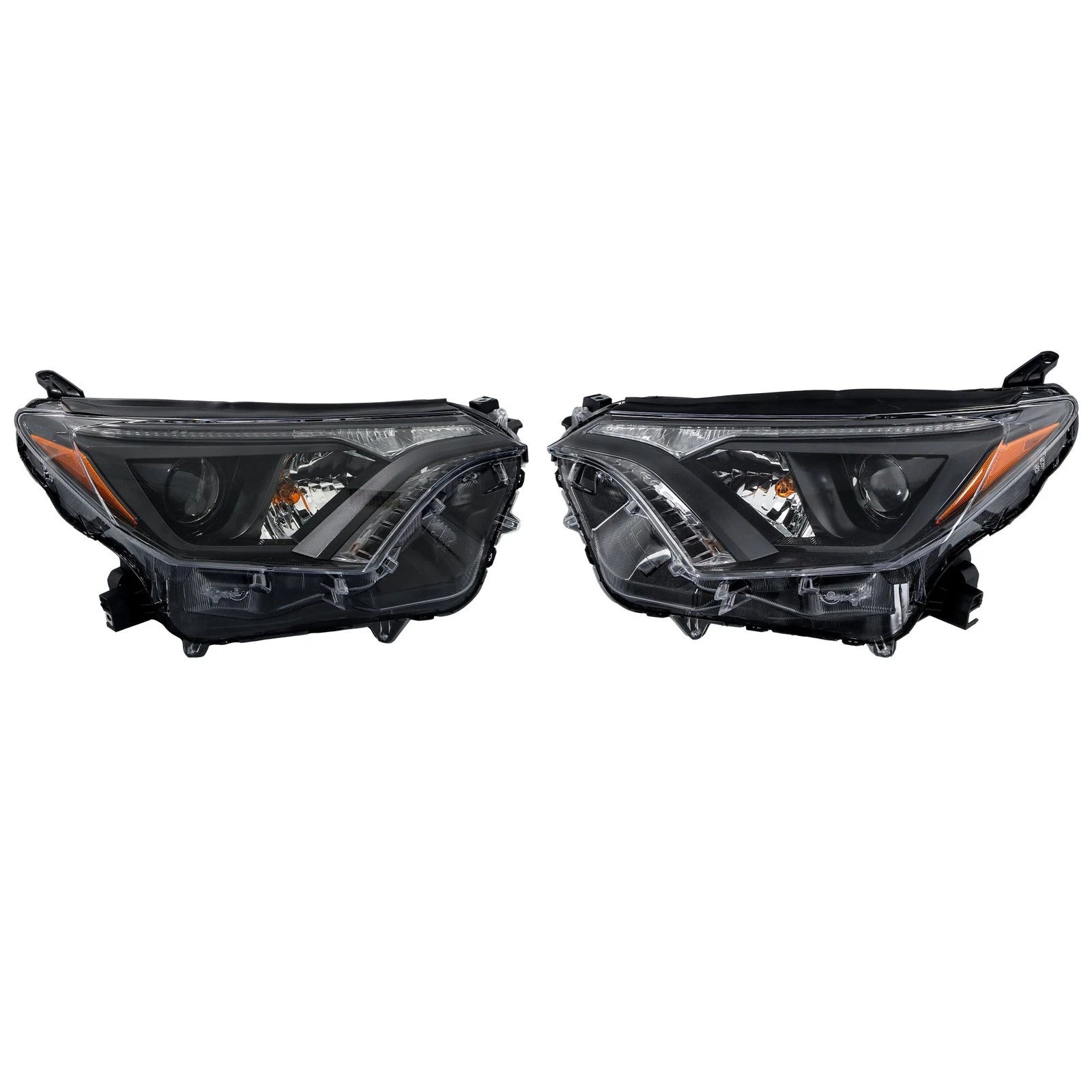 Headlight Assembly Set for Toyota RAV4 (2016-2018) Halogen Left+Right