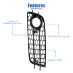 1 Pair Fog Light Mesh Grille Cover for Audi A4 B8 (2008–2012) 8K0807682C