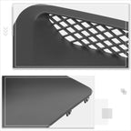 Diamond Mesh Hood Vent Cover for Dodge Ram SRT-10 (2004–2005)
