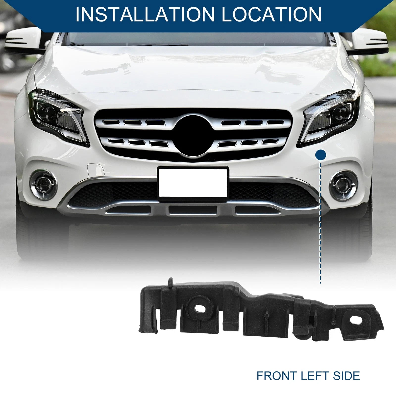 1pc Left Front Bumper Support Bracket No. 8P0807183B for Audi A3 (2008–2013)
