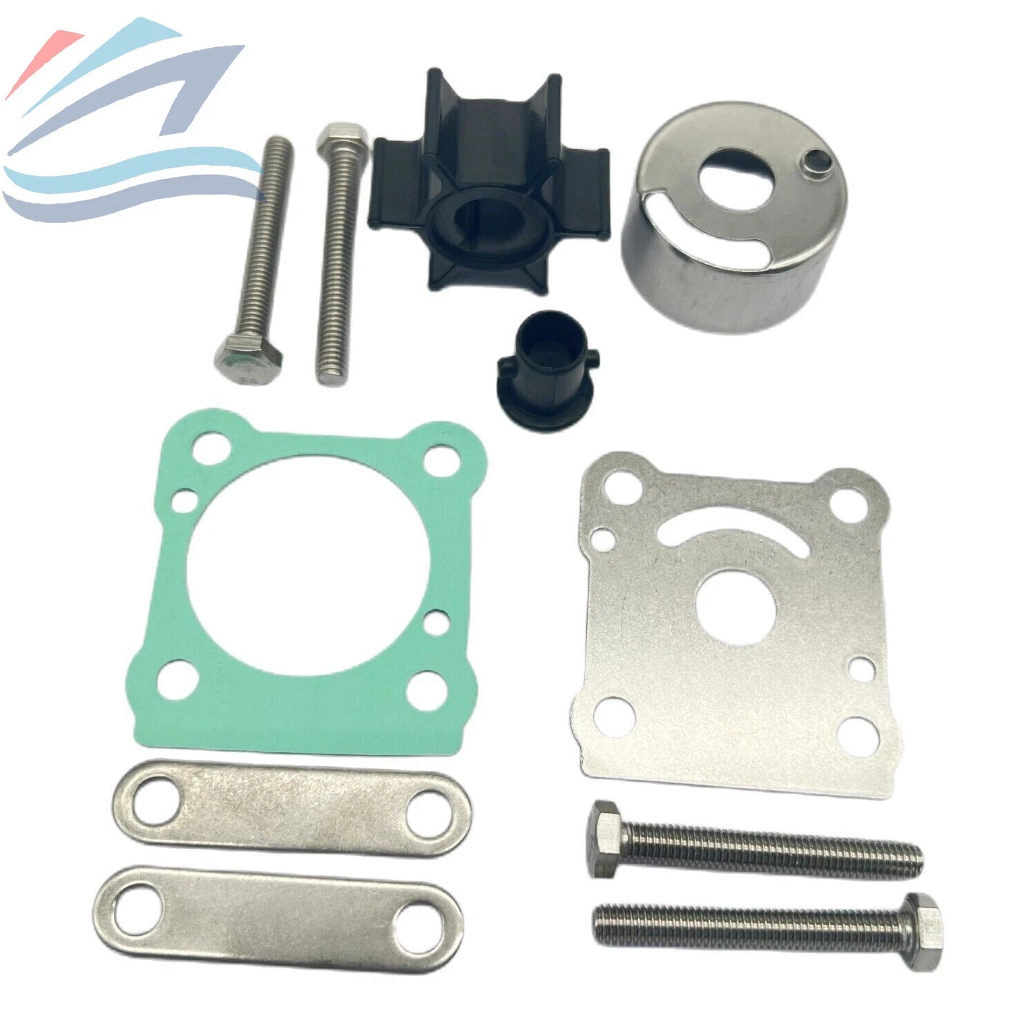 Water Pump Impeller Service Kit for Yamaha 2 Stroke 6-8 HP (EM 6N0 6G1-W0078)