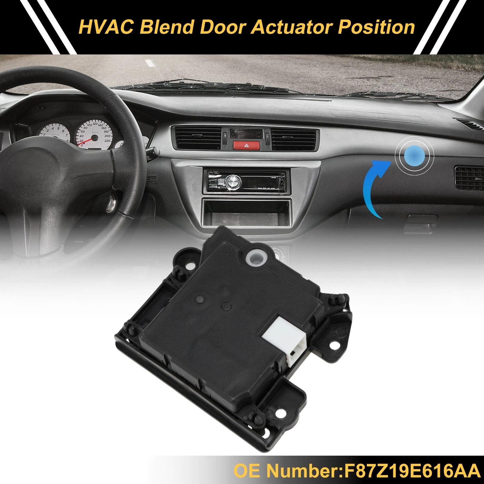HVAC Heater Blend Door Actuator for Ford Explorer (1998–2002) No.F87Z19E616AA