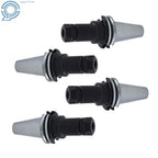 Set of 4 CAT40-ER20 Collet Chucks for Tool Holders (4" Long Gage Length)