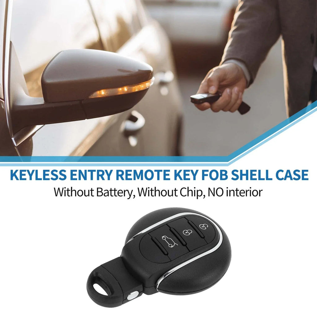 3 Buttons Keyless Entry Remote Fob Case for BMW Mini Cooper (2015 - 2017)