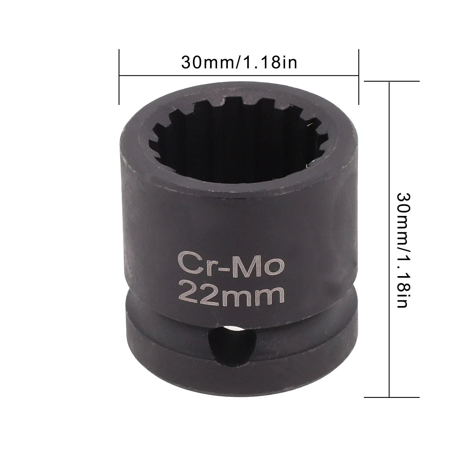 Mechanic Tool 1/2” Dr X 22mm SOCKET 16PT
